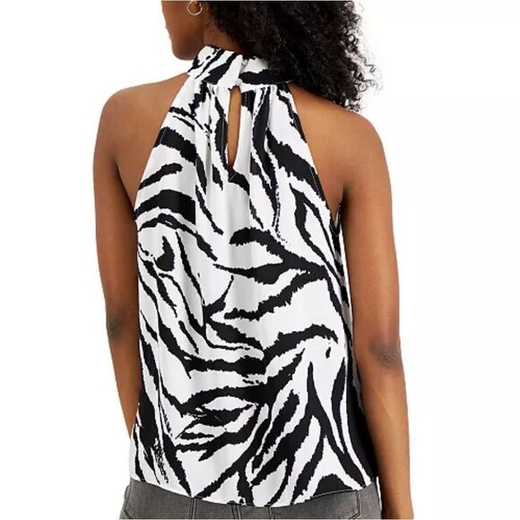 Inc International Concepts Printed Sleeveless Mock-Neck Top sz Med - Picture 2 of 14